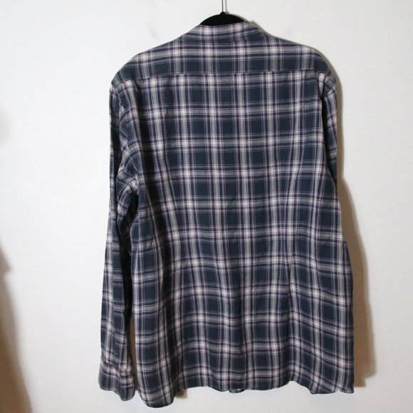 John Varvatos Mens Plaid Long Sleeve Button Down Shirt Size XXL Purple Cotton - Picture 6 of 6